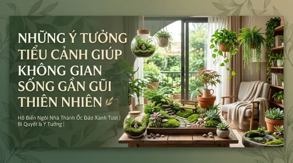 Những Ý Tưởng Tiểu Cảnh Giúp Không Gian Sống Gần Gũi Thiên Nhiên