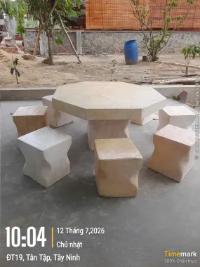 Bộ Bàn Ghế Đá Tự Nhiên